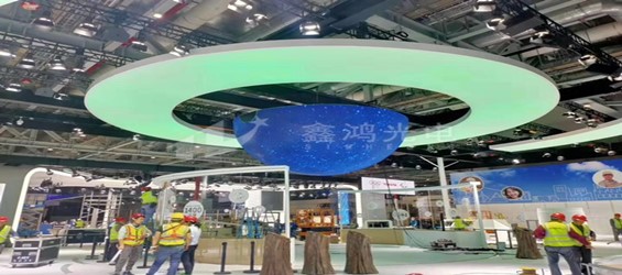 上海國際會展中心-直徑6米球屏完美呈現